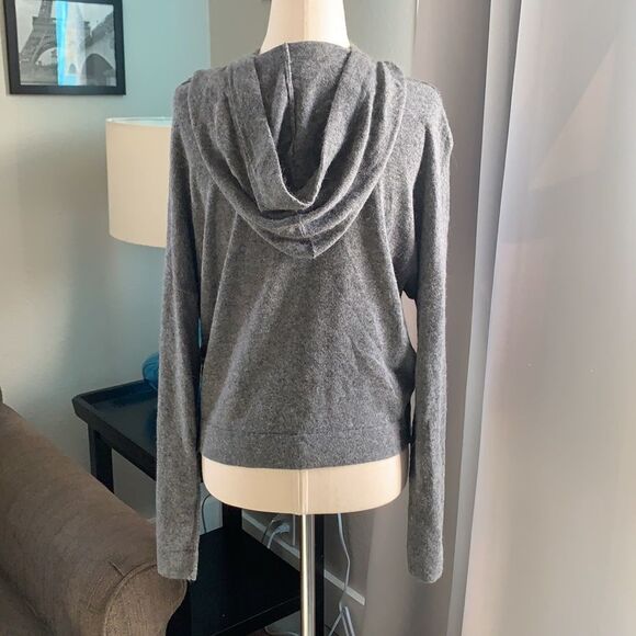 Olivaceous Loose fit drop shoulder hoodie super soft with mohair sz small - Picture 3 of 7